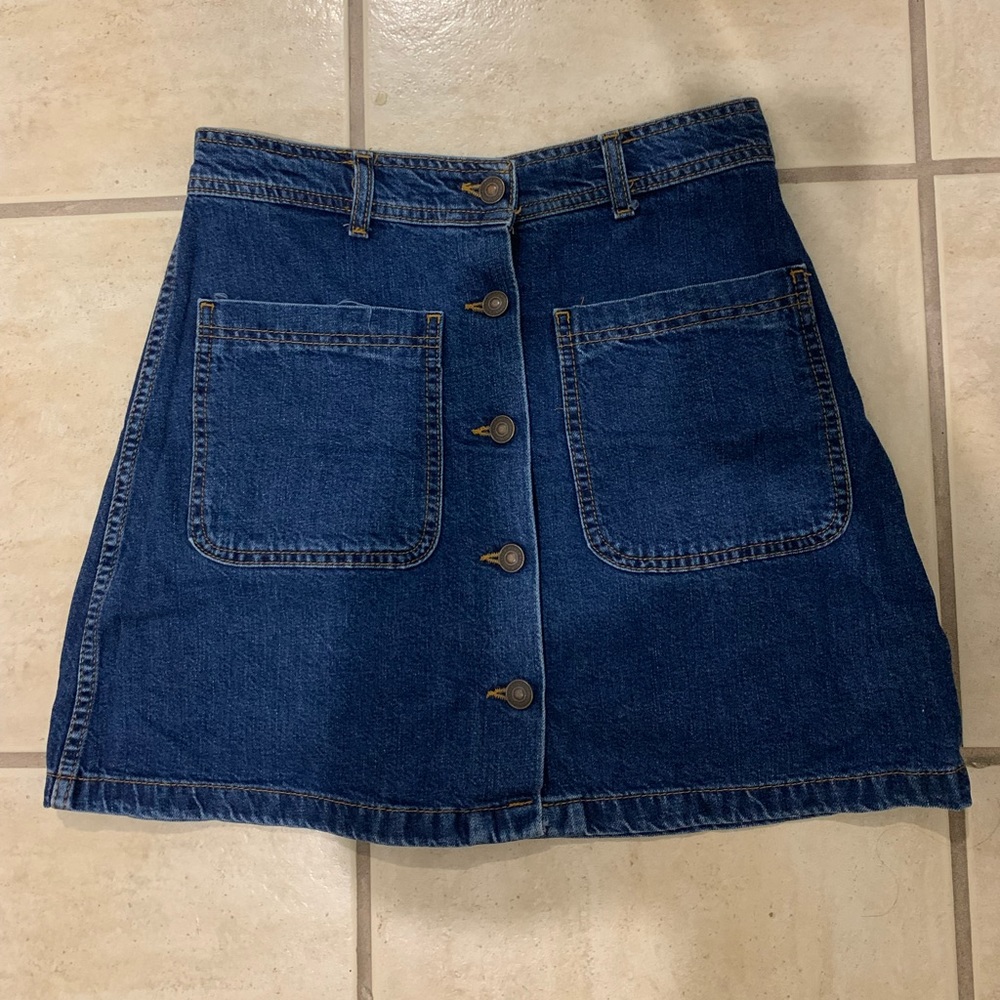 Beautiful denim mini skirt